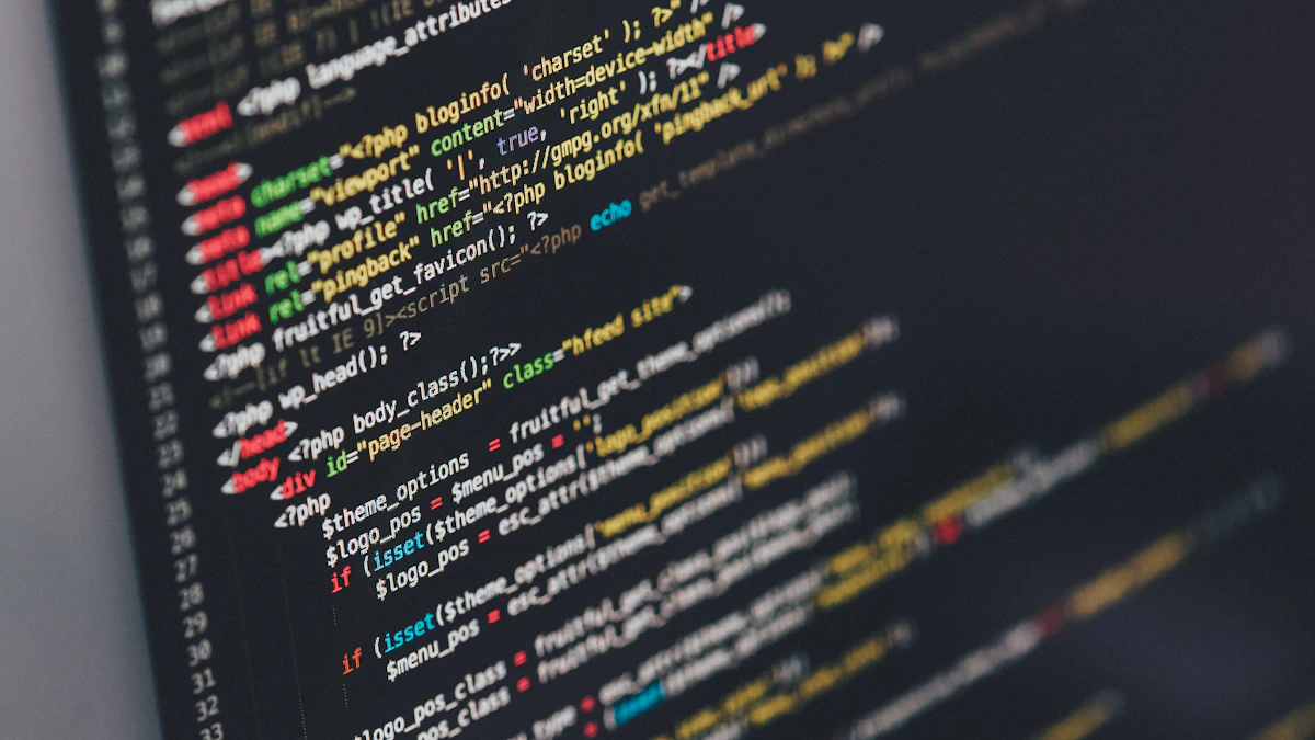 PHP-programmeercode op een beeldscherm.
