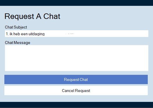 chat met support